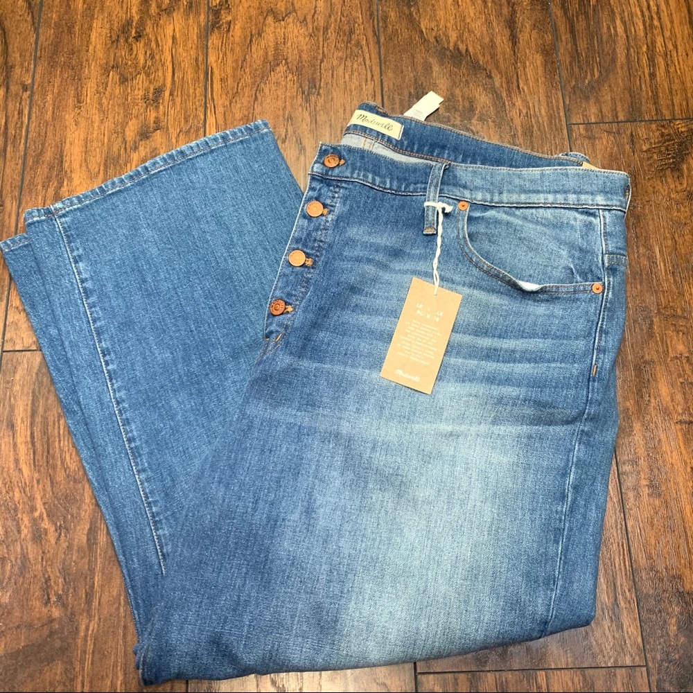 NWT Madewell Slim Wide-Leg Jeans in Olympia Wash Style L4312 - Picture 11 of 15